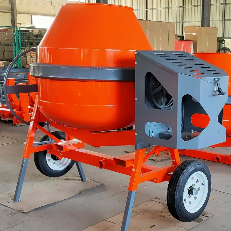 Large Concrete Mixer 400 Litres Concrete Pan Mixer Australia Mobile Cement Mixer with Diesel Engine